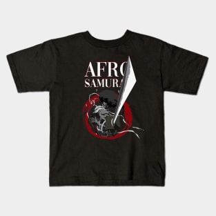 afro samurai warrior - black power Kids T-Shirt